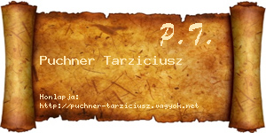 Puchner Tarziciusz névjegykártya